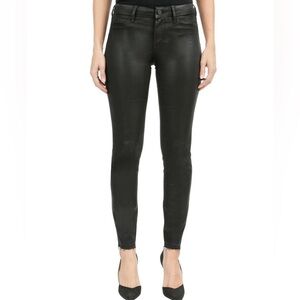 Women's Black Coated Jeans